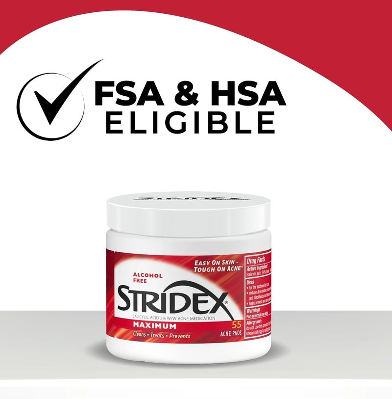 Stridex 55-Piece Medicated Soft Touch Pad White - Image 5